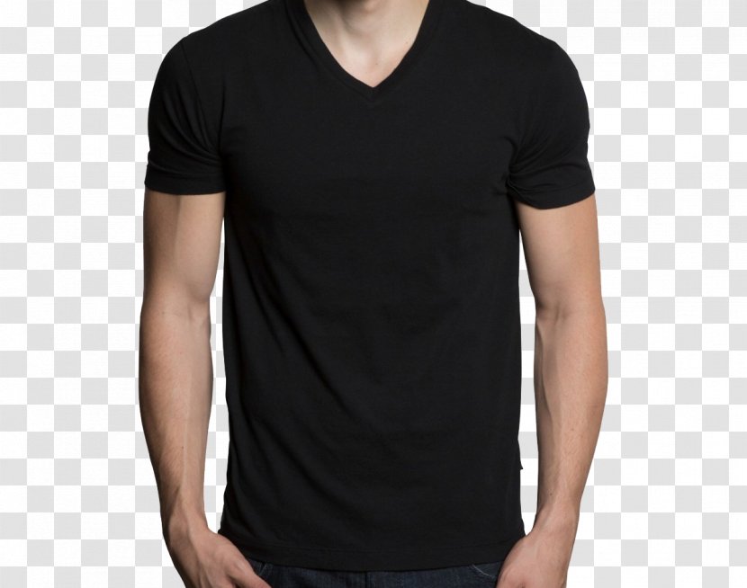 T-shirt Neckline Crew Neck Undershirt - Long Sleeved T Shirt Transparent PNG