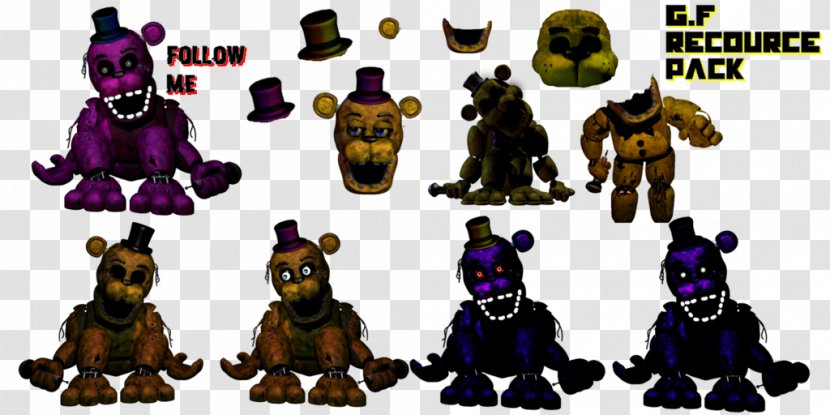 Five Nights At Freddy's 2 4 Animatronics Human Body - Halloween - Bear Trap Transparent PNG