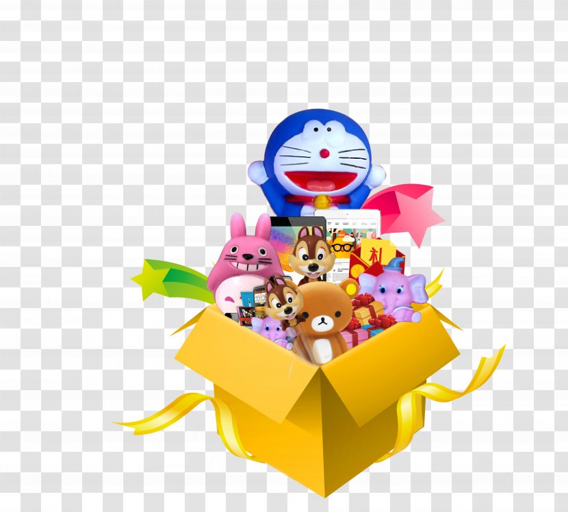 Cartoon Doraemon Gift - Gifts Transparent PNG