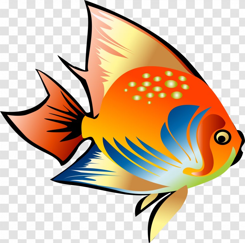 Drawing Clip Art - Yellow Cartoon Fish Transparent PNG