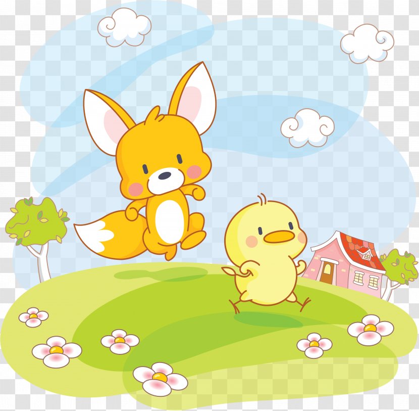Child - Drawing - Cartoon Duck Transparent PNG