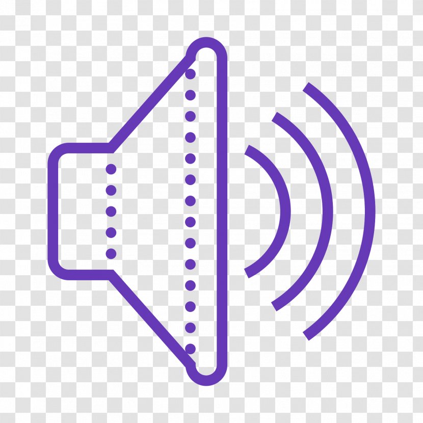 Sound Microphone Loudspeaker Icons8 - Purple Transparent PNG