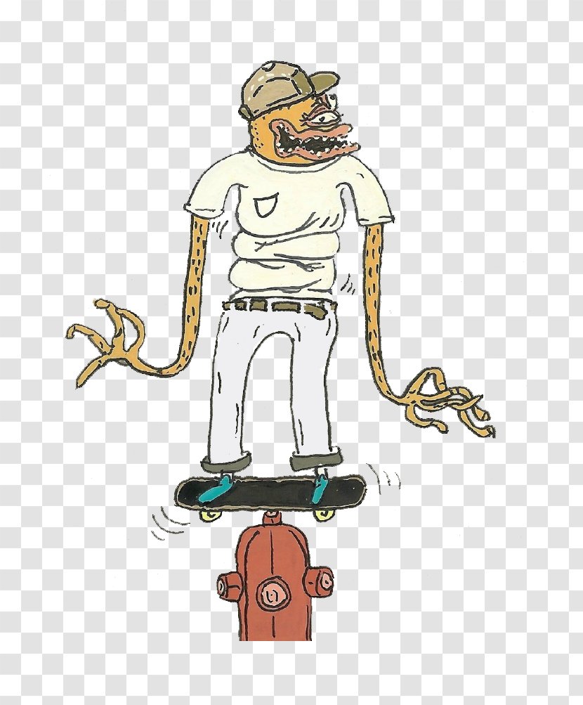 Extraterrestrials In Fiction Illustration - Street Skateboard Alien Transparent PNG