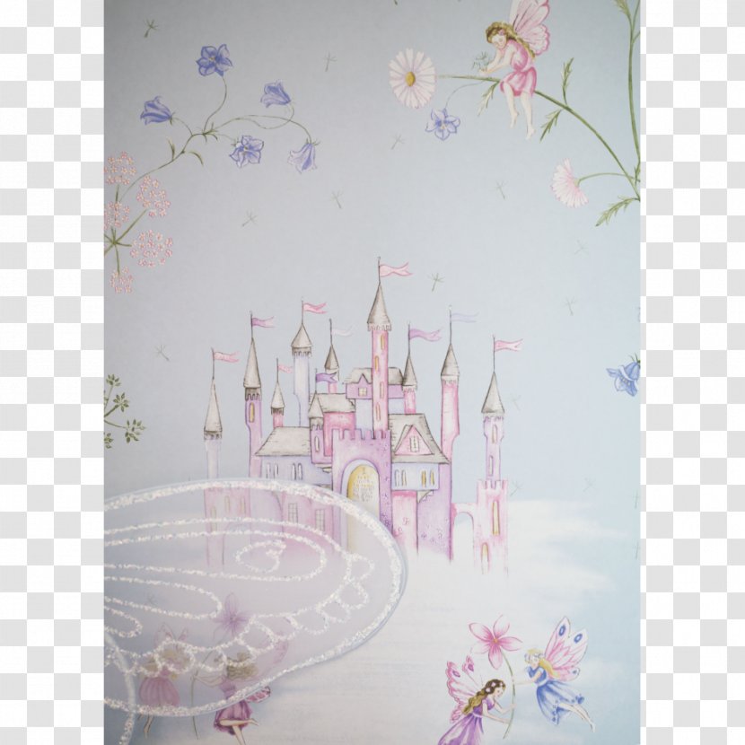 Porcelain Nursery Lilac Wallpaper - Purple - Pink Transparent PNG