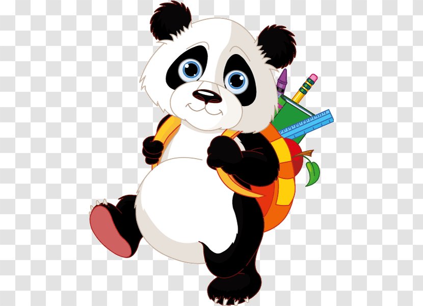 Giant Panda Bear Clip Art - Cartoon Transparent PNG