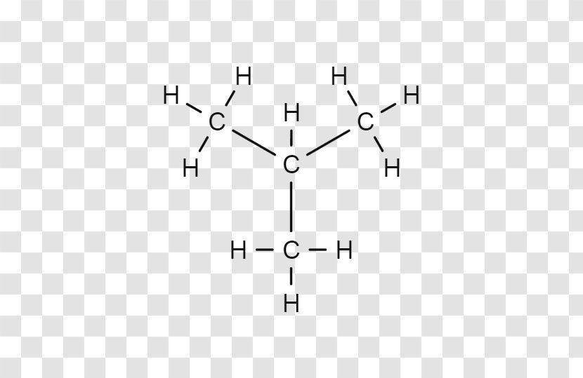 Isobutane Propane Structural Formula Gas - Cartoon - Silhouette Transparent PNG