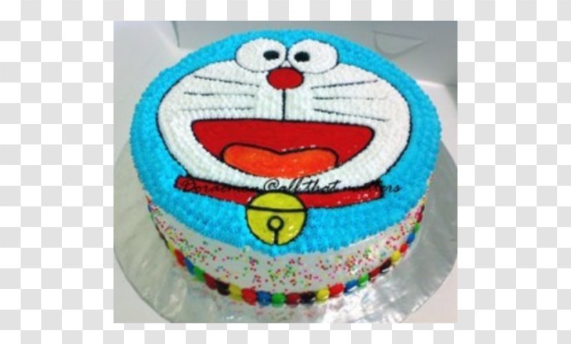 Birthday Cake Bakery Black Forest Gateau Cream - Doraemon Transparent PNG
