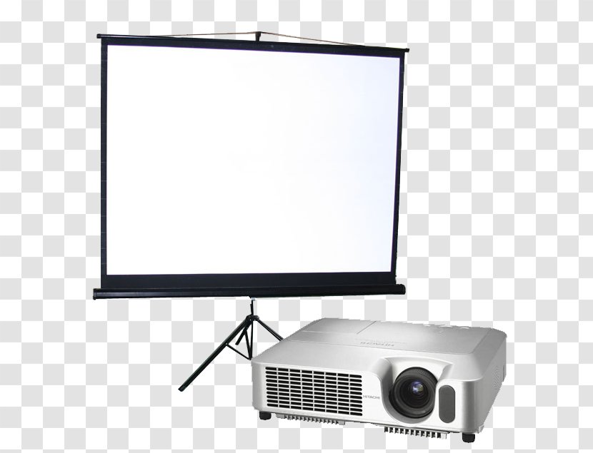 Projection Screens Multimedia Projectors Computer Monitors Liquid-crystal Display - Flat Panel - Projector Transparent PNG