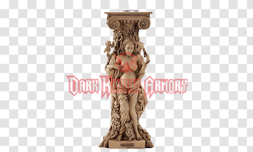 Triple Goddess Wicca Crone Candlestick - Candle Transparent PNG