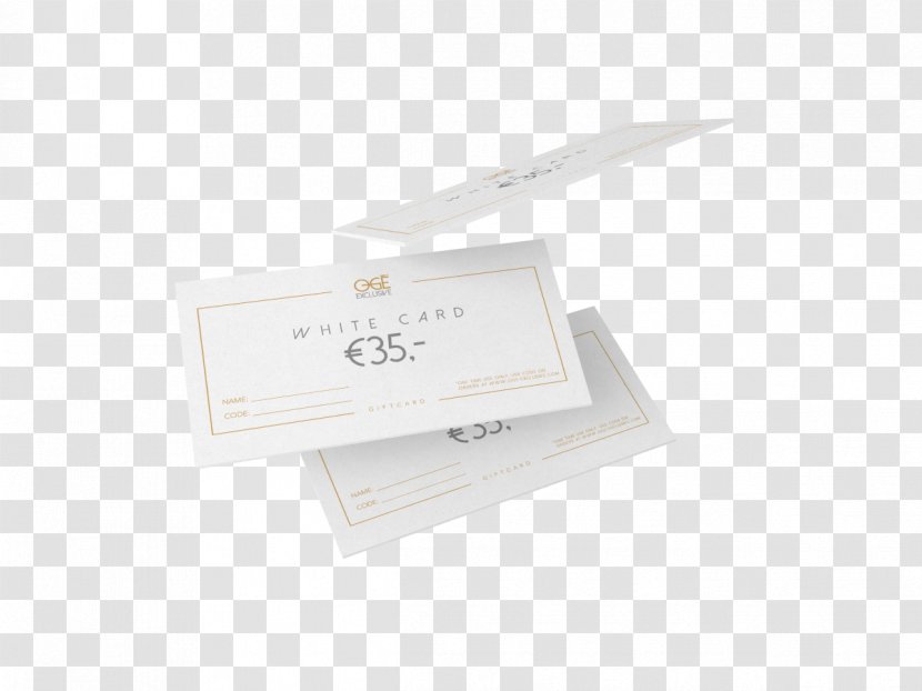 Paper Brand - Material - White Card Transparent PNG
