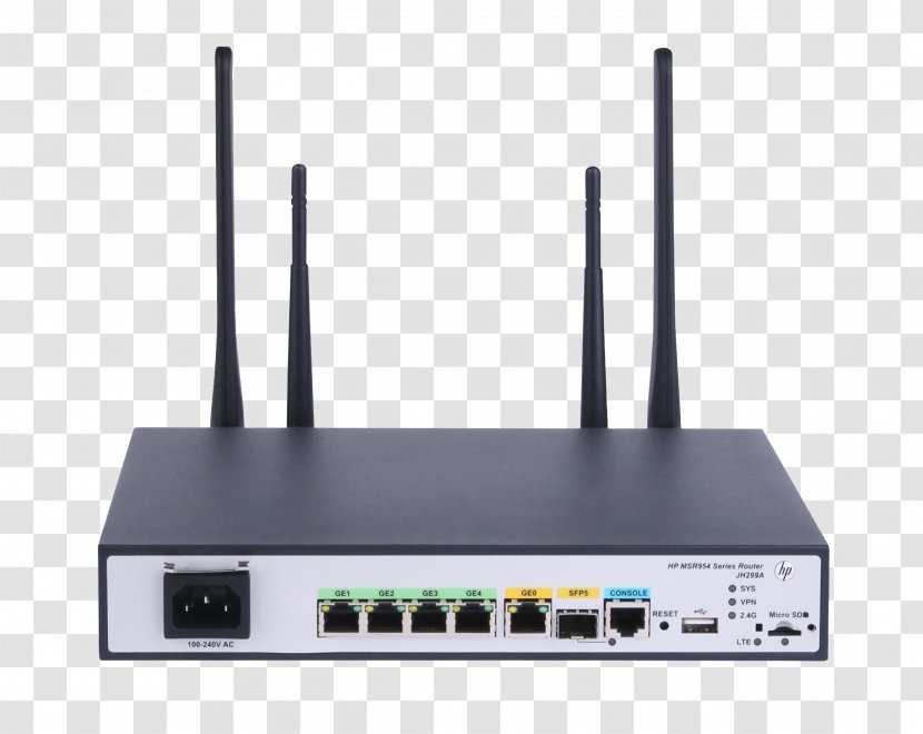 Wireless Access Points Hewlett-Packard Router Small Form-factor Pluggable Transceiver - Wide Area Network - Hewlett-packard Transparent PNG