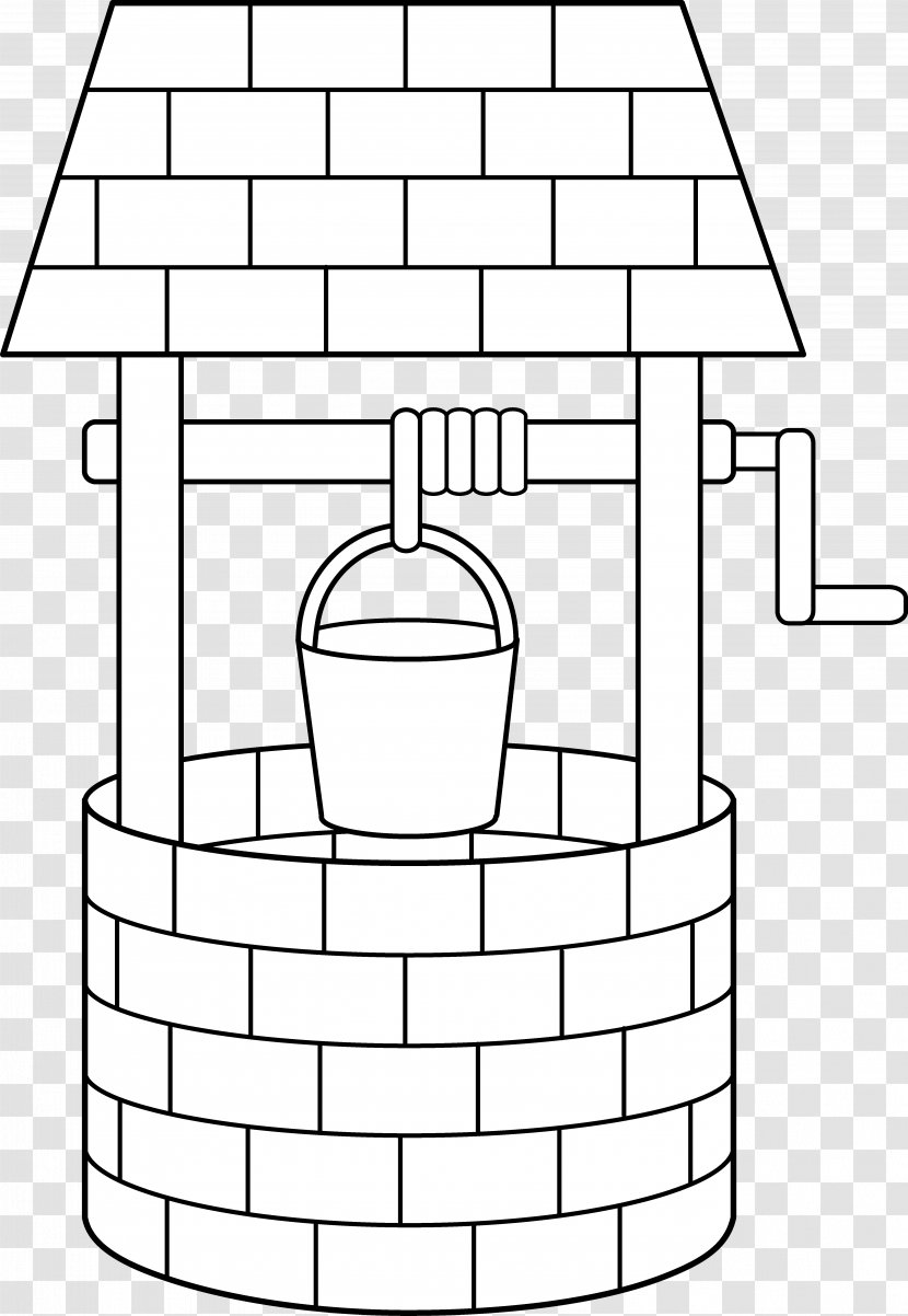 Wishing Well Water Clip Art - Drawing - Pulley Vector Transparent PNG