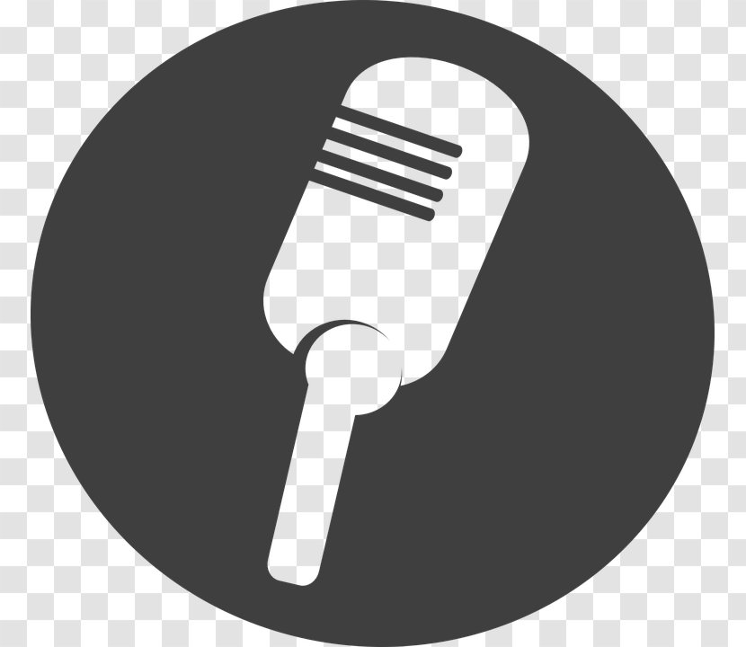 Microphone Drawing Black And White Clip Art - Flower - Fashion Stage Transparent PNG
