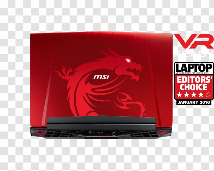 Laptop Electronics Intel Micro-Star International - Red - Dragon Msi Transparent PNG