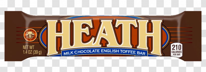 Chocolate Bar Heath Logo Brand Snack - Sponsor Transparent PNG