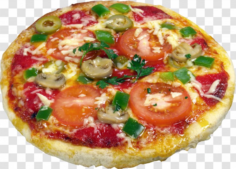 California-style Pizza Sicilian Margherita Italian Cuisine - Recipe Transparent PNG