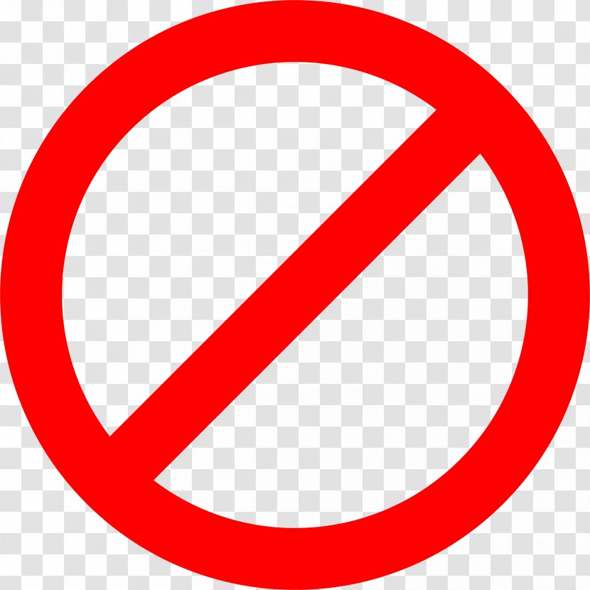Stop Sign No Symbol Warning Red Clip Art - Number - Block Cliparts Transparent PNG
