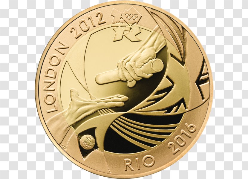 Coin 2012 Summer Olympics London 2016 Olympic Games - Gold Transparent PNG