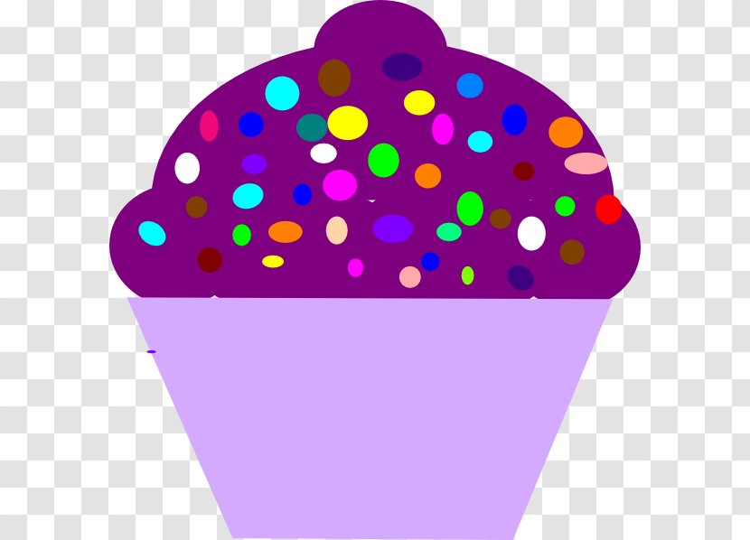 Cupcake Purple Birthday Cake Clip Art - Rose - Sprinkles Cliparts Transparent PNG