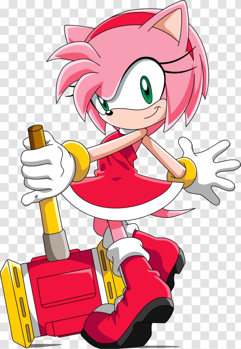 Amy Rose Sonic The Hedgehog Tails Boom Team - Heart - Flower Transparent PNG