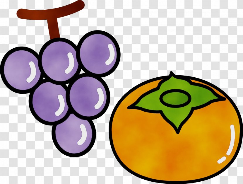 Clip Art Grape Fruit Symbol Grapevine Family - Paint - Vitis Plant Transparent PNG
