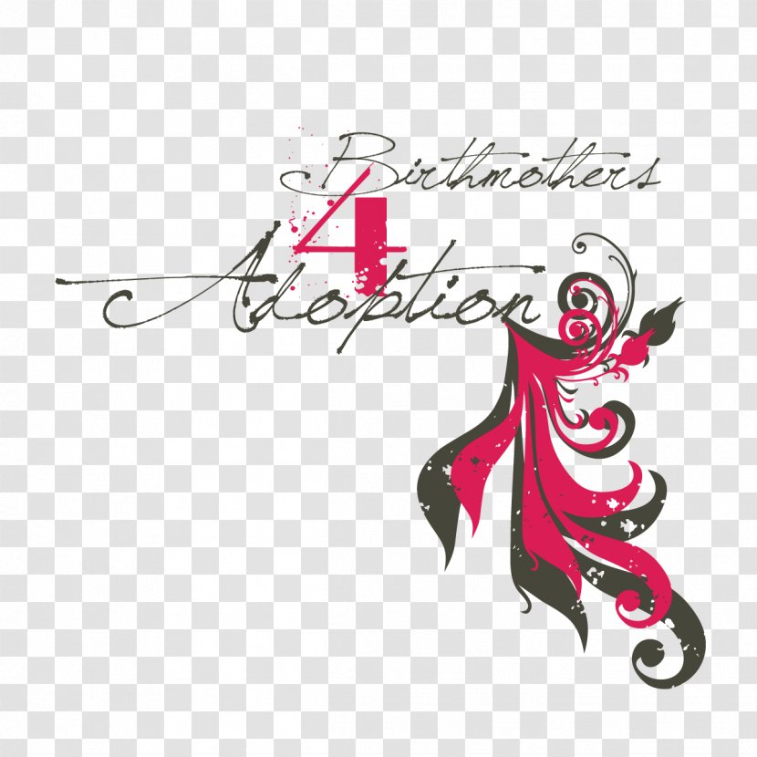 Pink M Saint Clip Art - Text - Adoption Transparent PNG