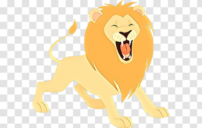 Lion Clip Art Cartoon Illustration - Animated Transparent PNG