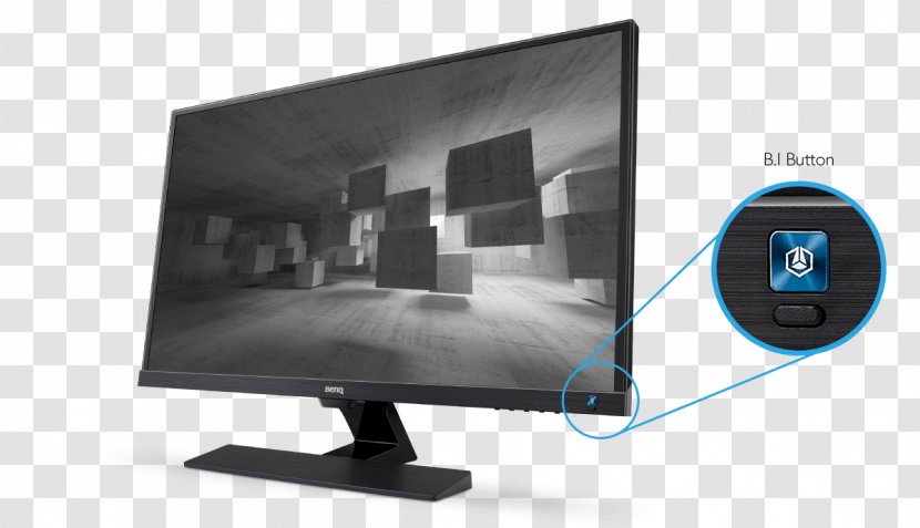 Computer Monitors LED 68.6 Cm BenQ EW2775ZH EEC B N/A Full HD 4 Ms HDMI Display Device 1080p - Lcd Television - Overexposed Transparent PNG