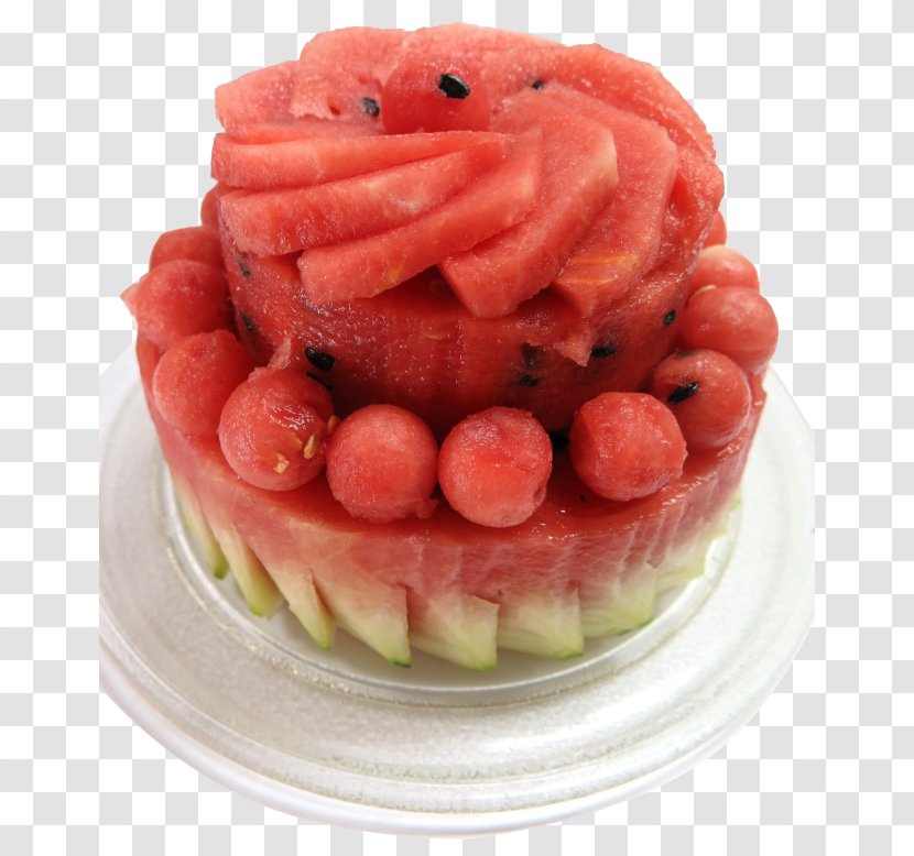 Watermelon Fruit Cake Food Dessert - A Transparent PNG