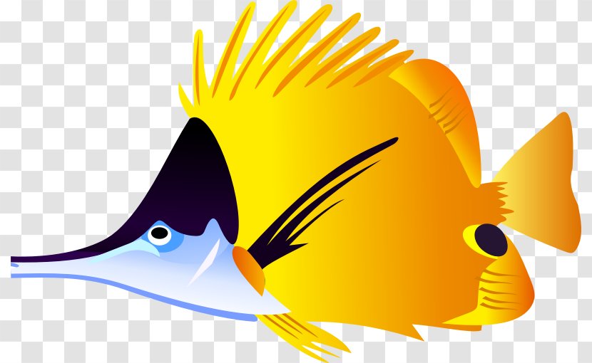 Cartoon Fish Yellow Clip Art - Images Free Transparent PNG