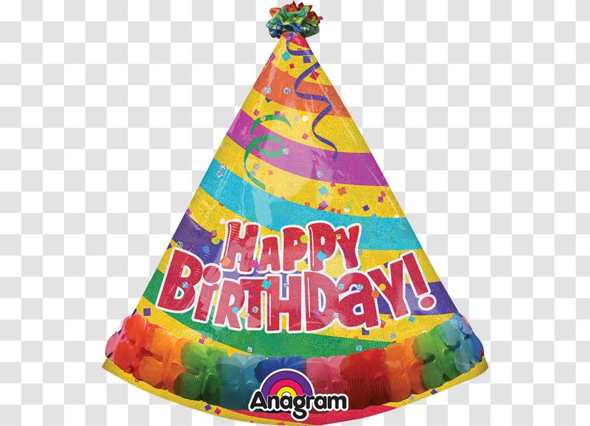 Happy Birthday Party Hat Toy Balloon - Cone Transparent PNG