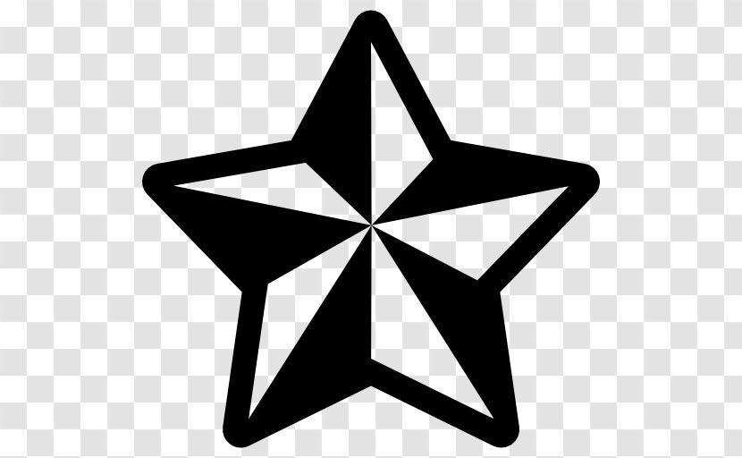 Stencil Nautical Star Paper - Silhouette Transparent PNG