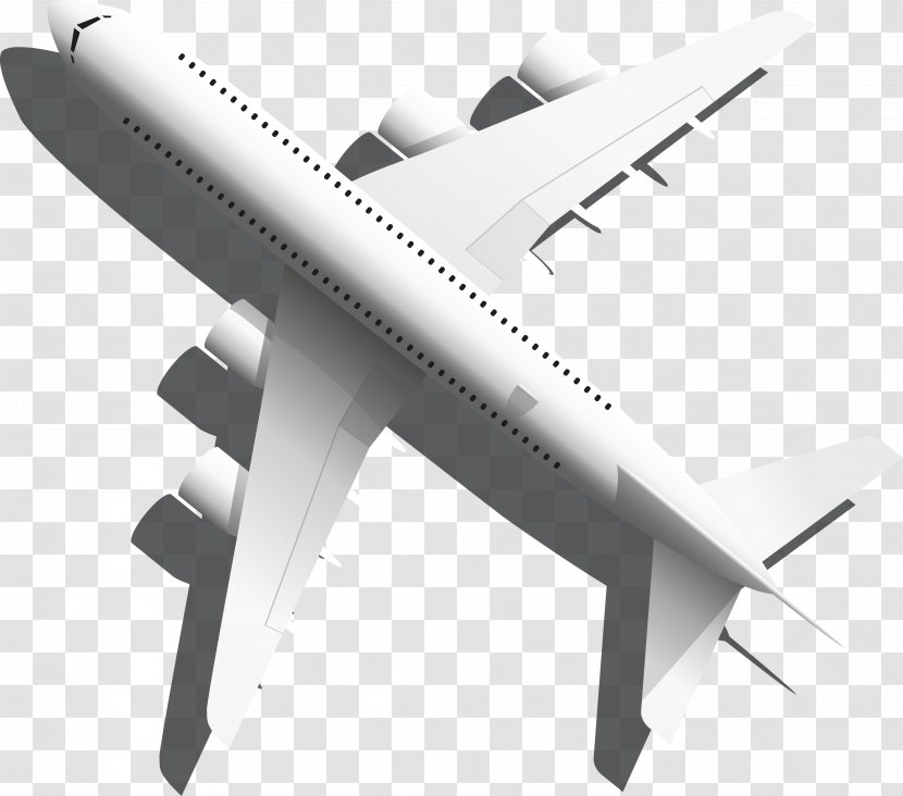Airplane Wide-body Aircraft Ala - Widebody Transparent PNG