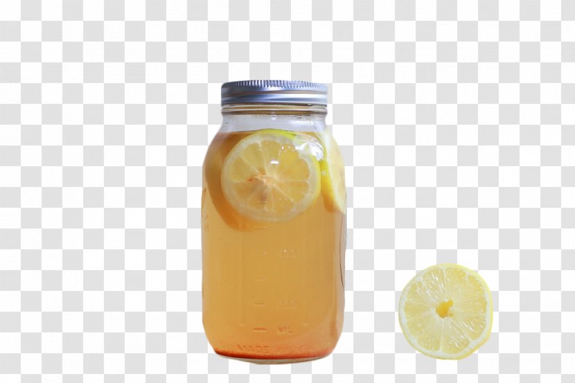Orange Drink Lemonade Mason Jar - Lemon Transparent PNG
