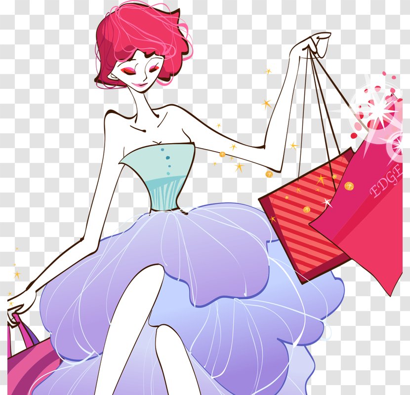 Shopping Download - Tree - Women's Day Cartoon Material Transparent PNG