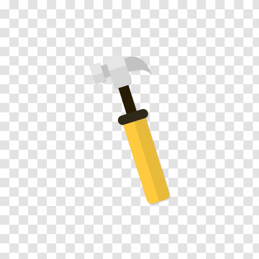 Yellow Angle - Gray Hammer Transparent PNG