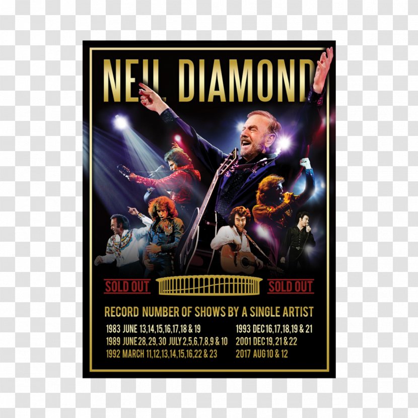 50 Year Anniversary World Tour Concert Neil Diamond - Poison The Parish - 50th Collection SeetherAnniversary Poster Transparent PNG