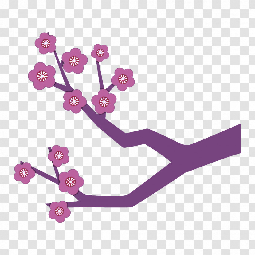 Plum Branch Plum Winter Flower Transparent PNG