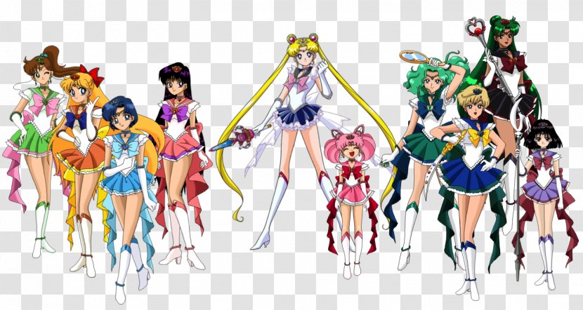 Sailor Moon Senshi Venus Mars Pluto - Heart - Scout Transparent PNG