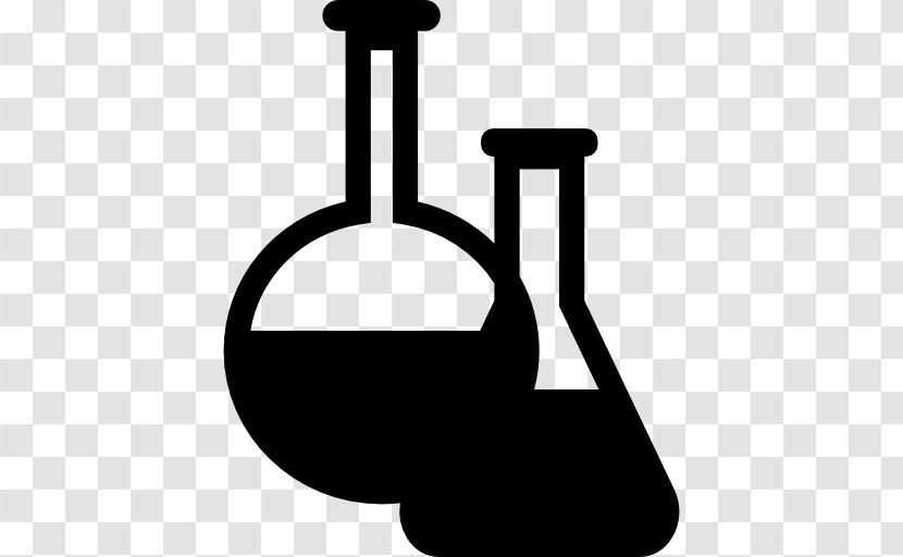 Laboratory Flasks Erlenmeyer Flask Chemistry - Black And White - Scientist Silhouette Transparent PNG