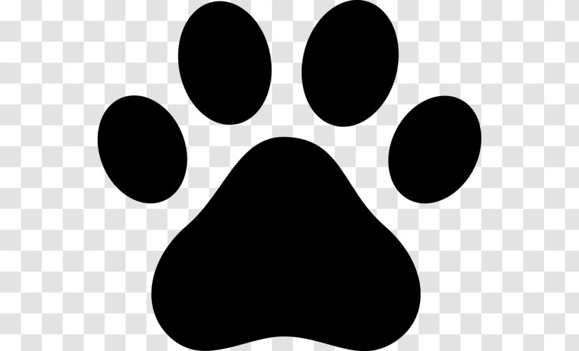 Dog Paw Cat Puppy Clip Art - Black And White - Dogs Printing Transparent PNG