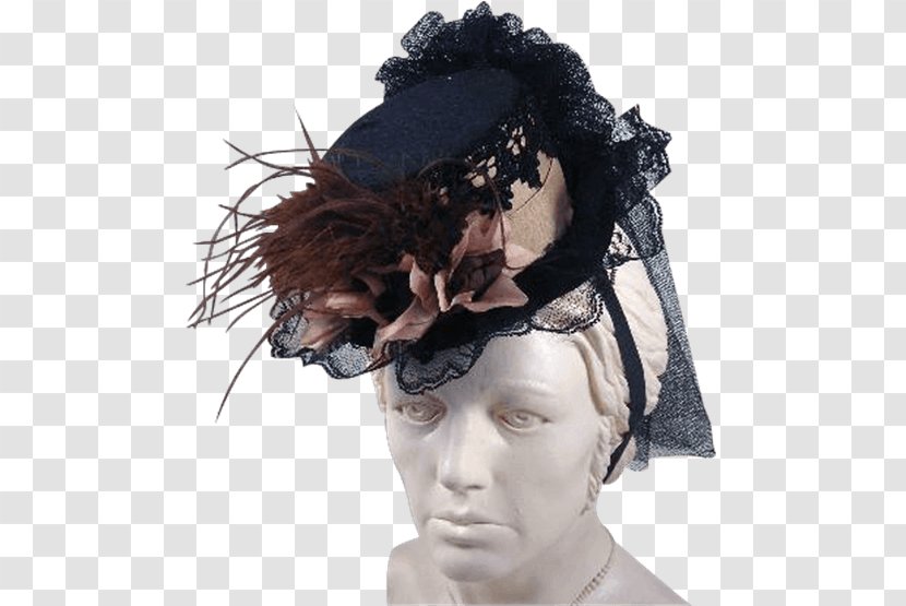 Top Hat Tricorne Red Society Leather - Velvet Transparent PNG