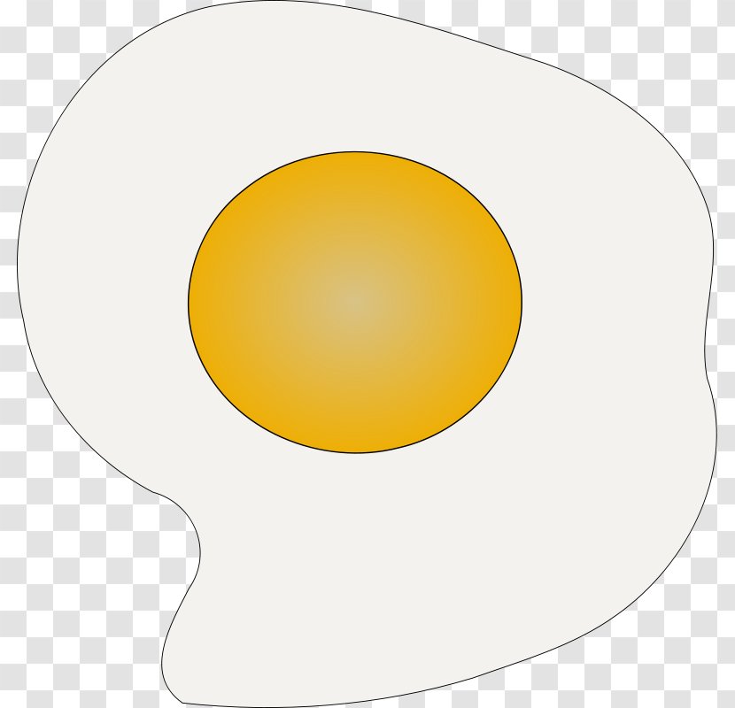 Yellow Circle Font - Orange - Fried Egg Clipart Transparent PNG