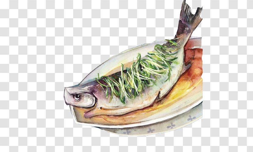 Fish Download - Mackerel - Steamed Sea Bass Hand Painting Material Picture Transparent PNG