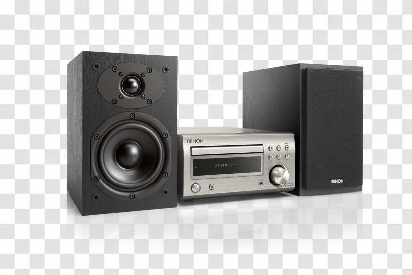 Audio System Denon D-M41 DAB Bluetooth, CD, DAB+, FM, Black High Fidelity Loudspeaker Electronics - Technology - Golden Speakers Transparent PNG