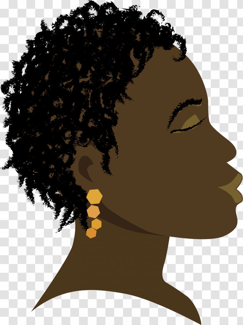 Africa Woman Clip Art - Hairstyle - Curly Transparent PNG