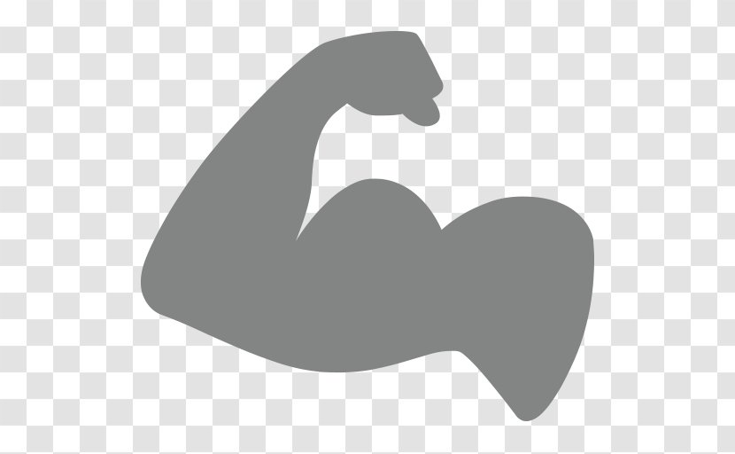 Biceps Emoji Sticker Text Messaging SMS Transparent PNG