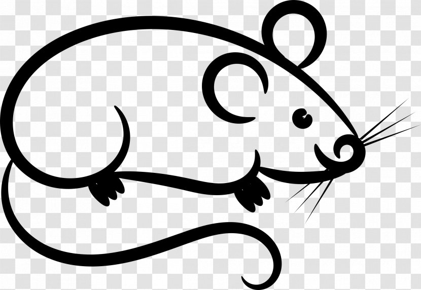 Computer Mouse Microsoft Arc Clip Art - Black And White Transparent PNG