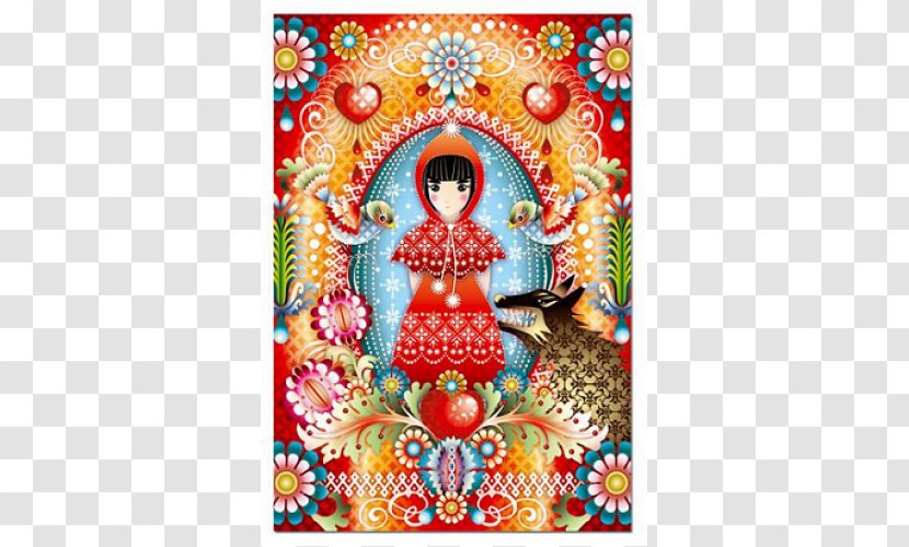 Little Red Riding Hood Mural Artist Illustrator - Symmetry - Design Transparent PNG