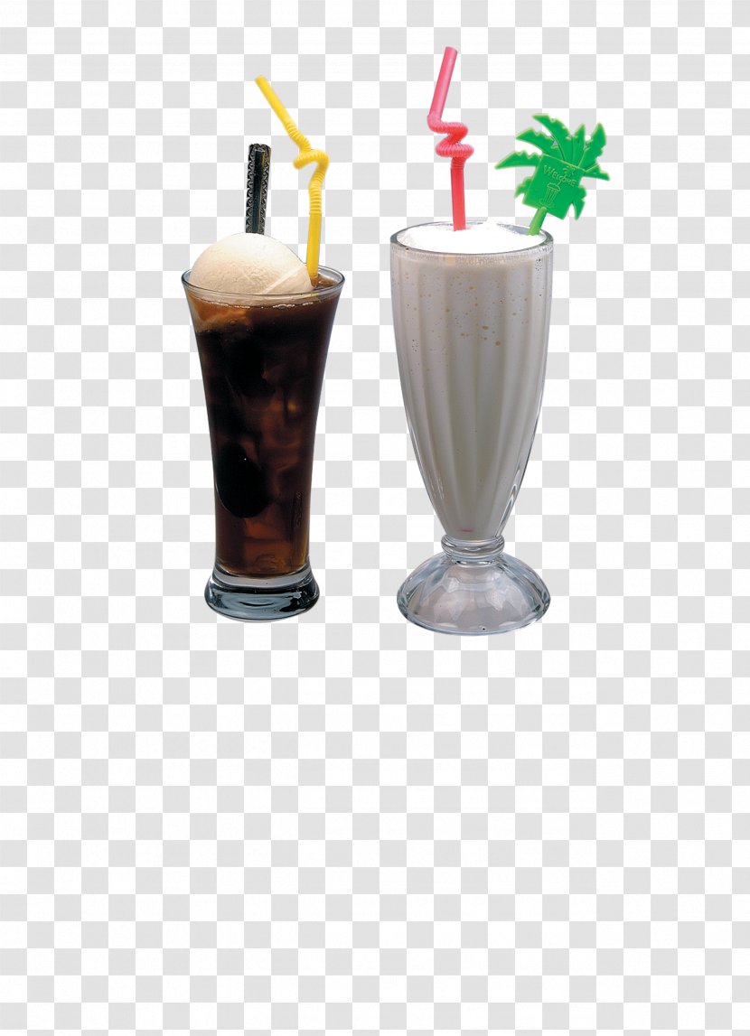 Ice Cream Milkshake Coconut Milk Iced Coffee - Drink - Pearl Tea Transparent PNG